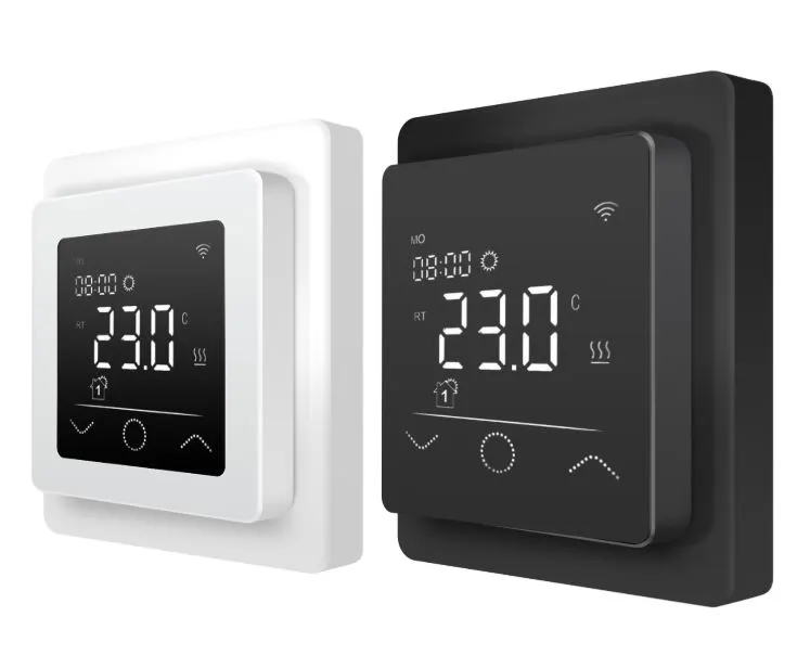 smart wifi thermostat black underfloor floor heating